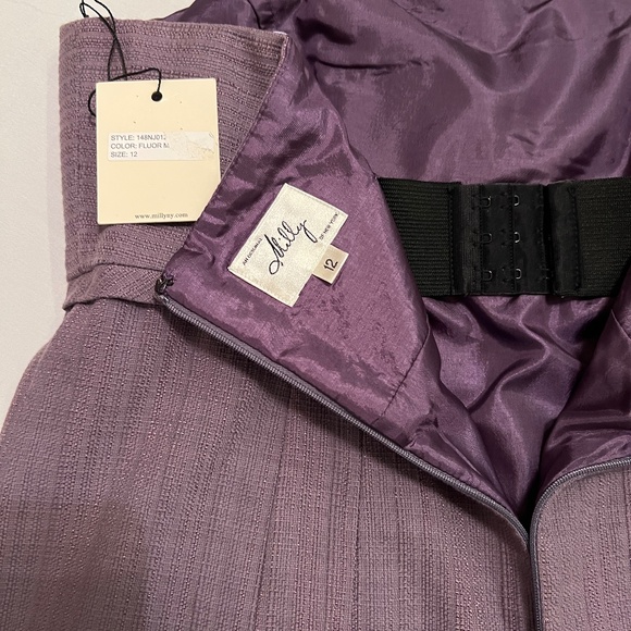 Milly Chain Necklace Halter Dress Purple Sz12 - Picture 6 of 12